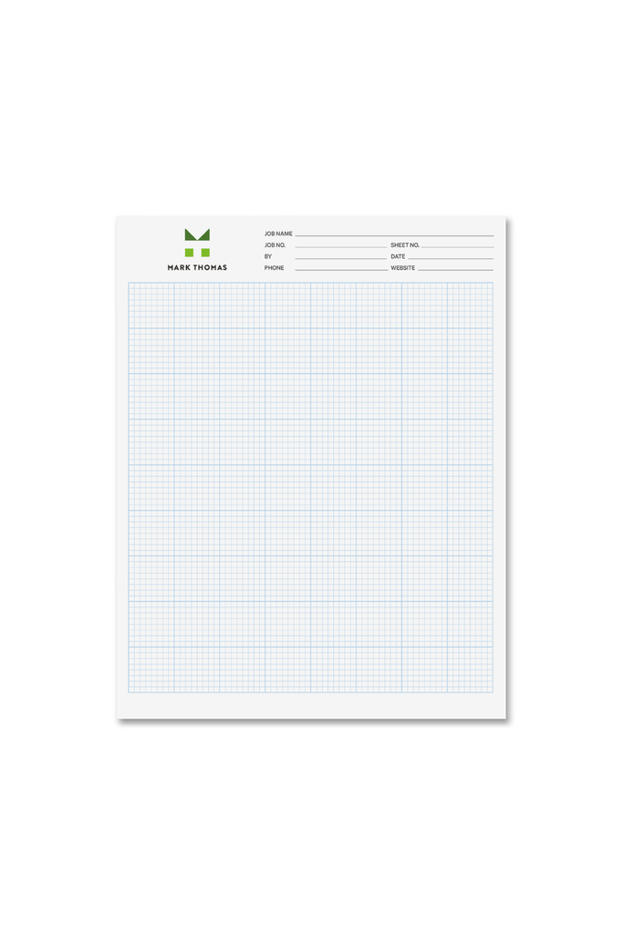 Full Color Graph Pad /25 Sheets per Pad