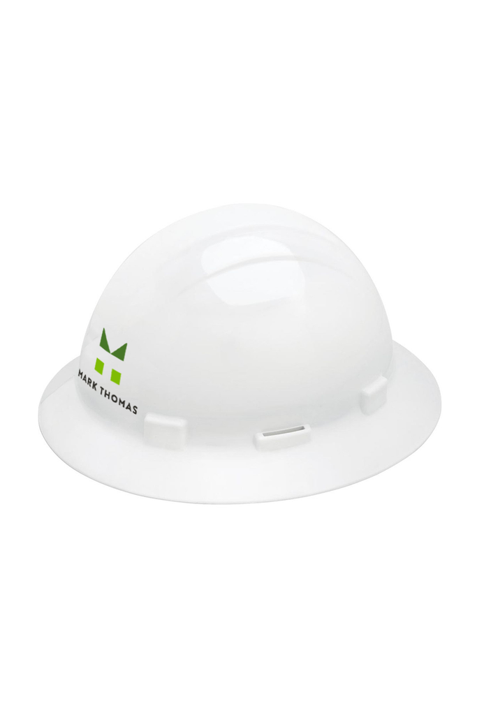 Full Brim Slotted Hard Hat